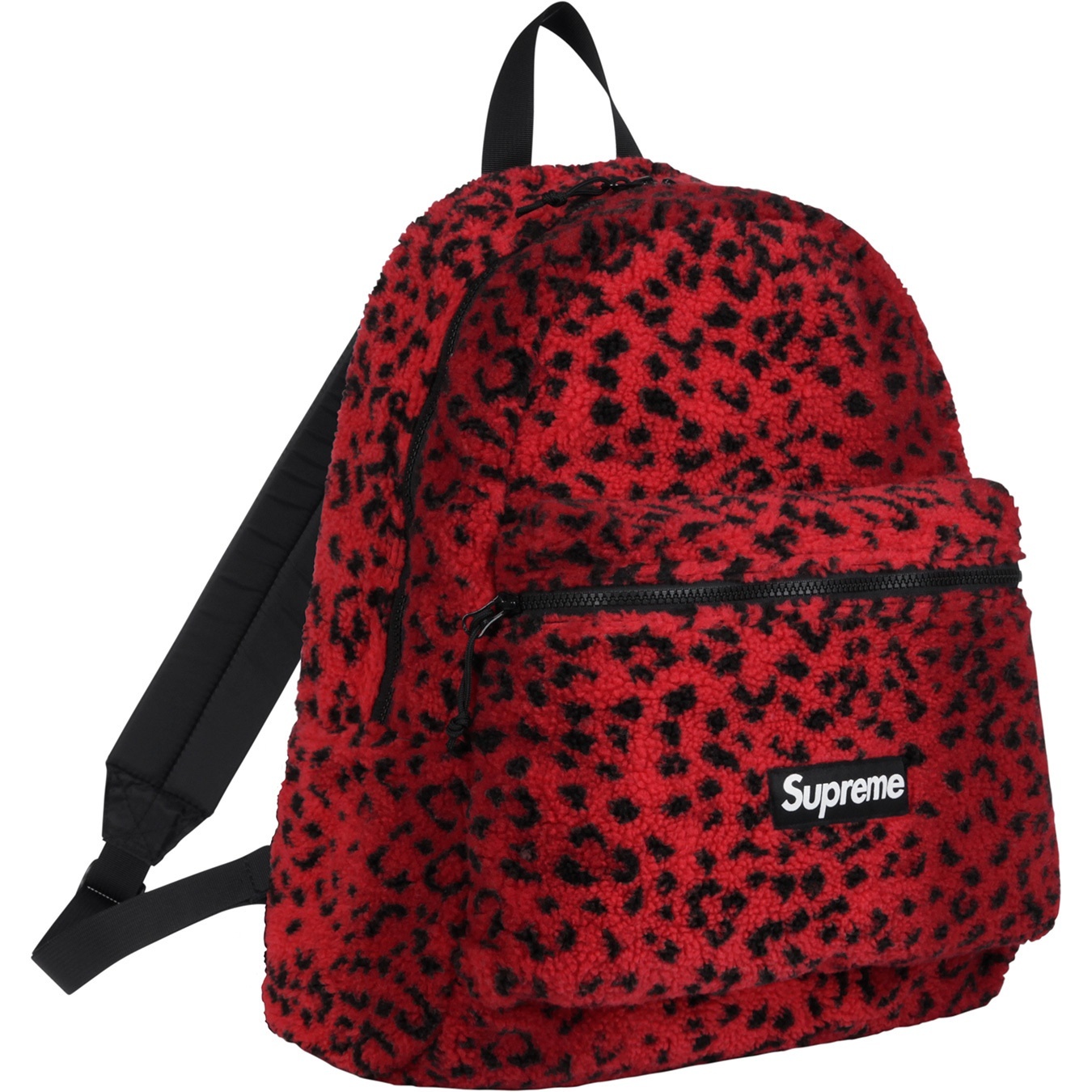 Leopard Fleece Backpack view 7